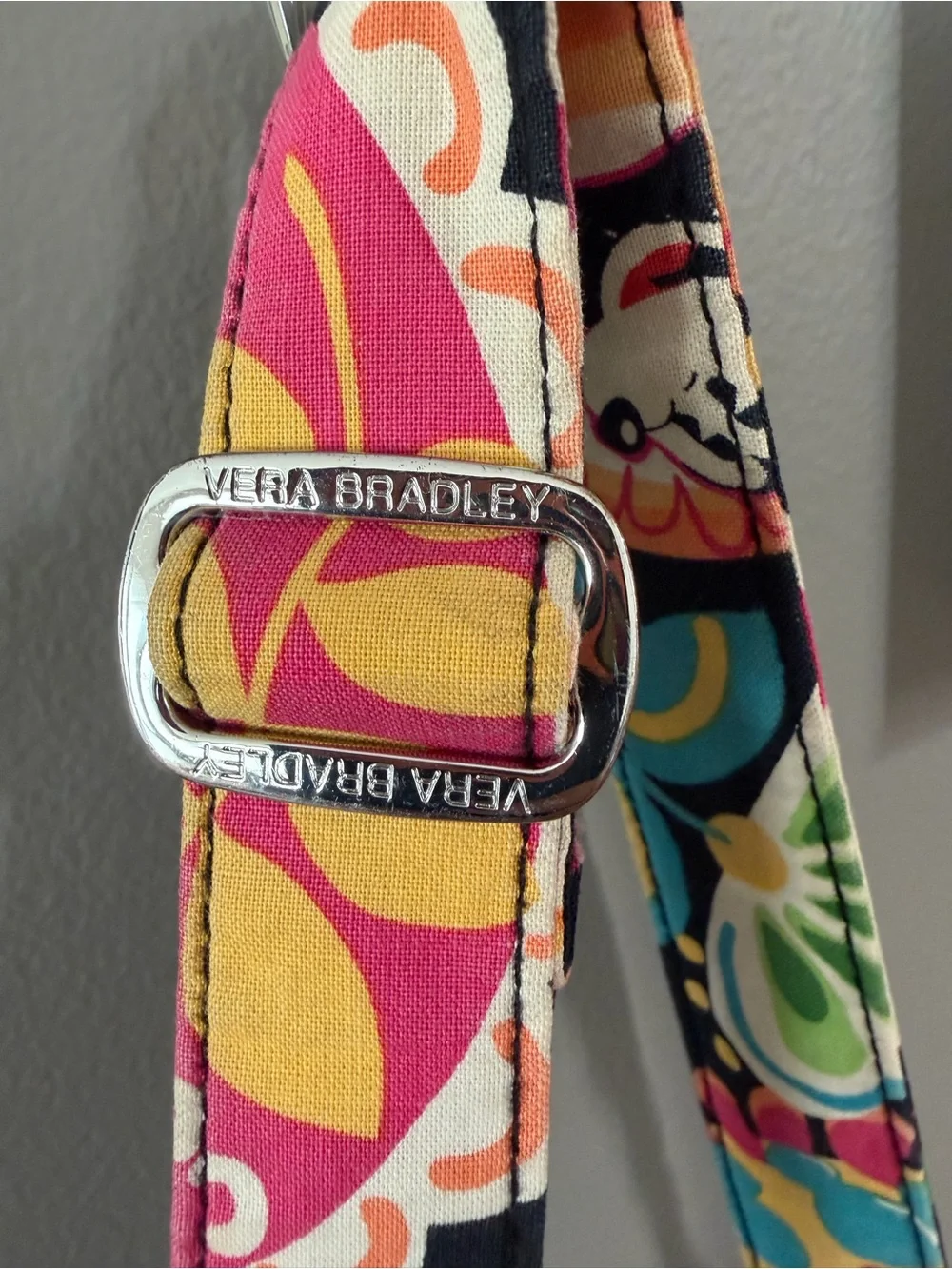 Vera Bradley Black Multicolor Mickey & Friends Quilted Crossbody